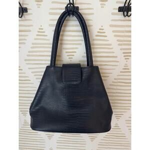 Geir Ness Laila Navy Blue Vegan Leather Purse
